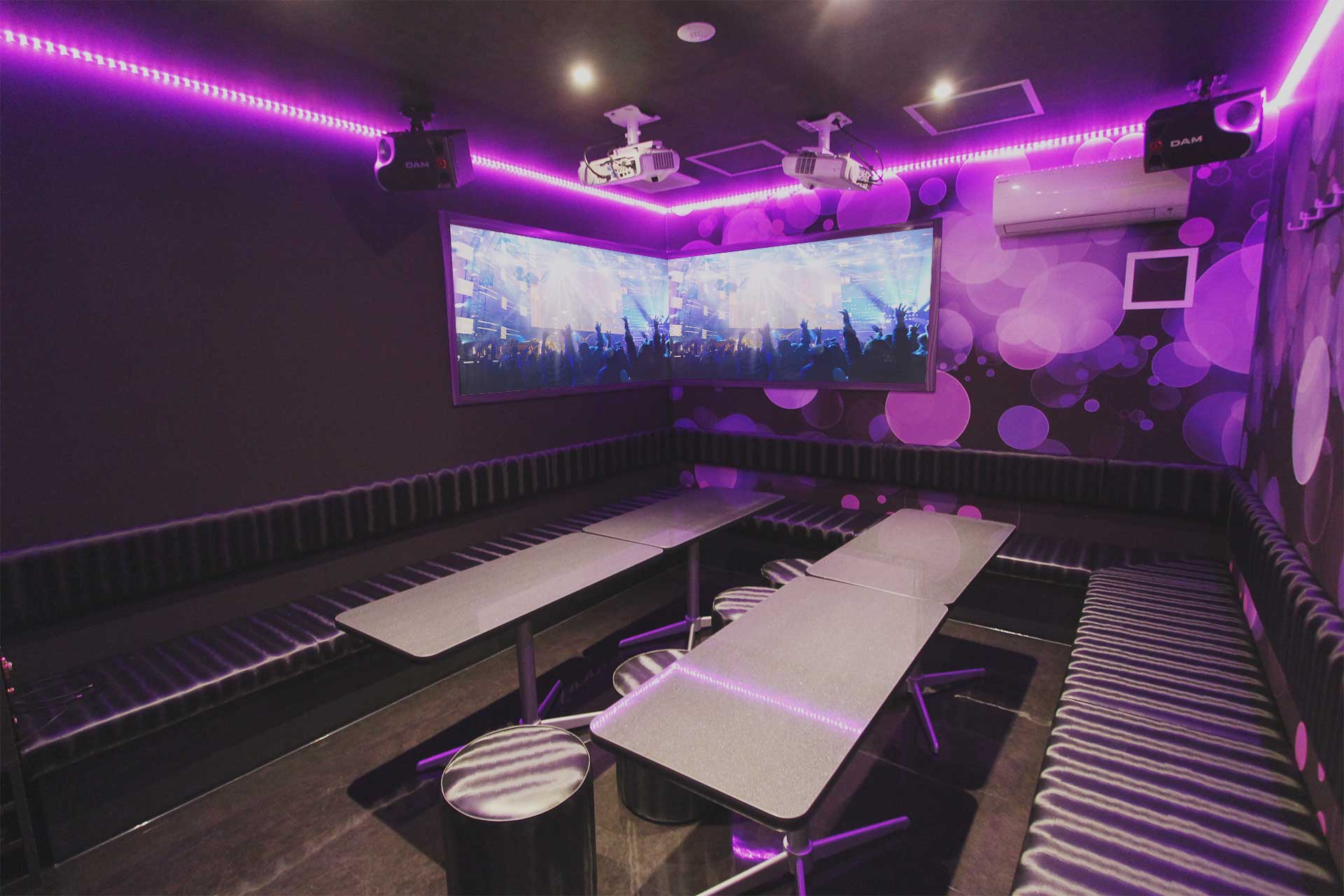 デュアルプロジェクタールーム（ミラーリング設置）