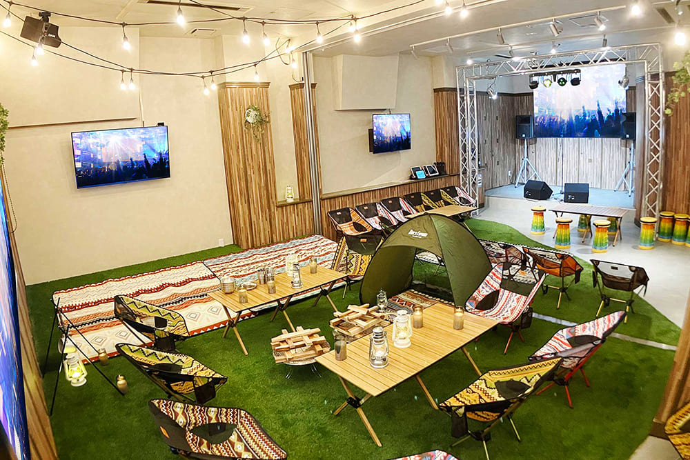 ジャンカラフェス会場（ミラーリング/DAZN設置）