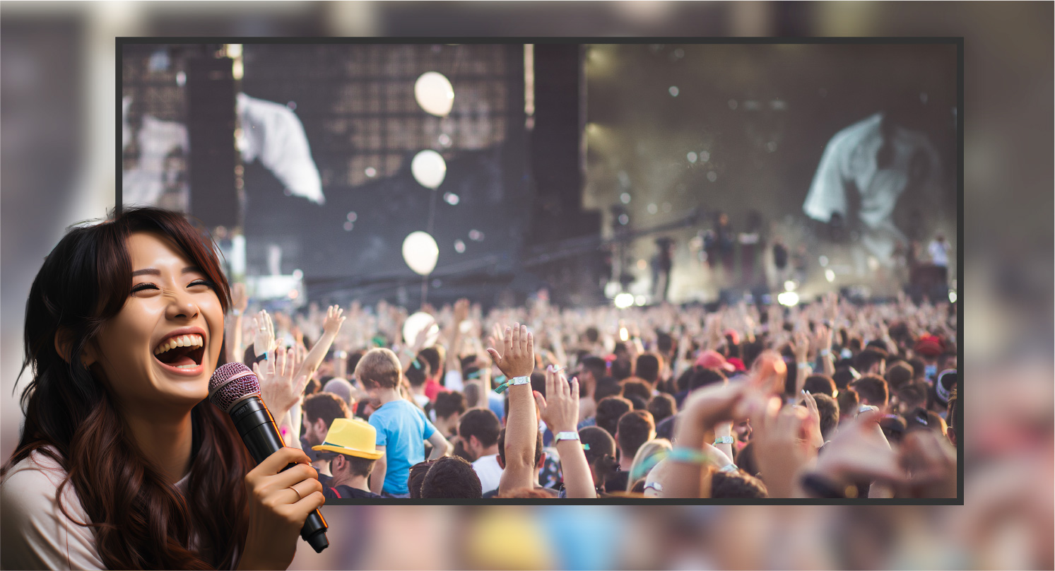 推しのライブ映像と一緒に歌う！