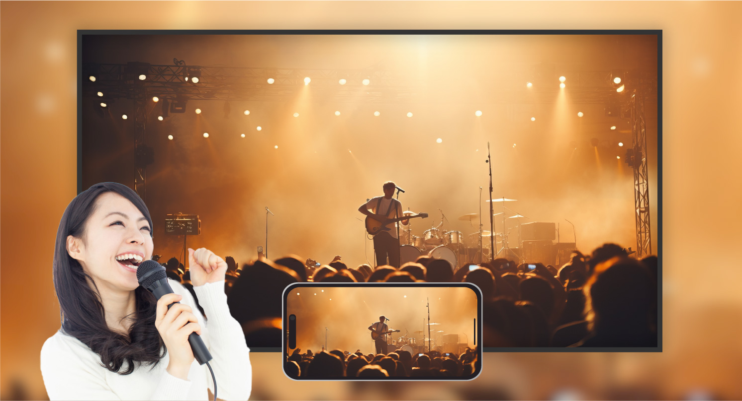 推しのライブ映像と一緒に歌う！