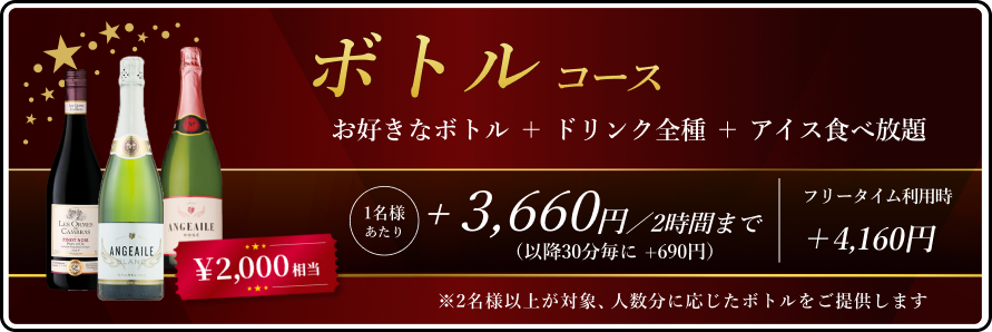 ドリンクパック料金